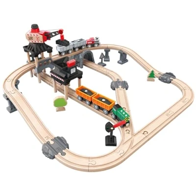 Image of Hape E3756 Mining Loader Wooden Train Set