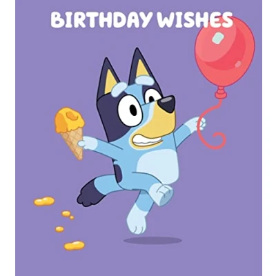 Image of Bluey Birthday Card, Official Greeting Happy Card