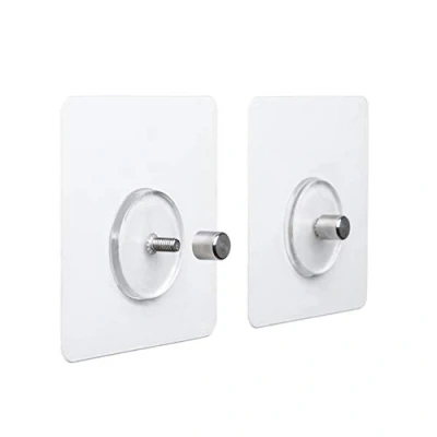 Image of TATAY Wall Fixing Kit, 100% Stainless Steel,Transparent,Small
