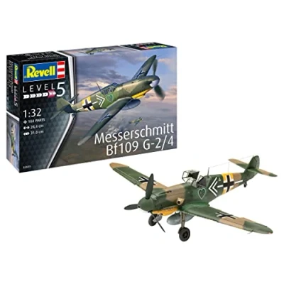 Image of Revell 03829 Messerschmitt Bf109G 2/4 1:32 Scale Unbuilt/Unpainted Plastic Model Kit