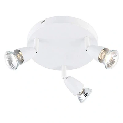 Image of Endon Amalfi 3 Light Adjustable Spotlight Gloss White, GU10