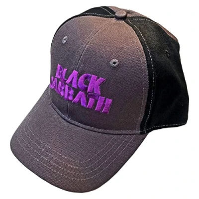 Image of Black Sabbath Wavy Logo Baseball Cap Charcoal/Black 26x15cm