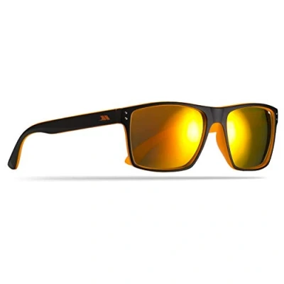 Image of Trespass Zest, Black/Orange, Sunglasses with UV Protection, Mirror Coating &amp; Cloth Bag / Category 3 Lenses, Black