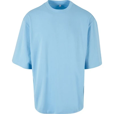 Image of Build Your Brand Men&#039;s By256 oversized Sleeve Tee T Shirt, Baltic Blue, 5XL