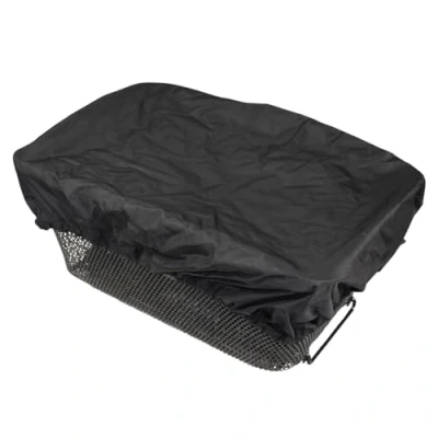 Image of NICE&#039;n&#039;DRY Waterproof bike basket cover, cover for bicycle basket, rain with elastic band black