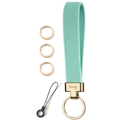 Image of SENLLY Wristlet Lanyard, Stretchy Keychain Holder, Original Elastic Anti Drop Design Keyring