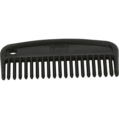 Image of Shires Equestrian Large Plastic Mane Comb Black Size: Onesize