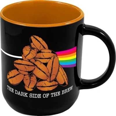 Image of ICUP Pink Floyd Dark Side of the Brew 20 oz Ceramic Cappuccino Mug