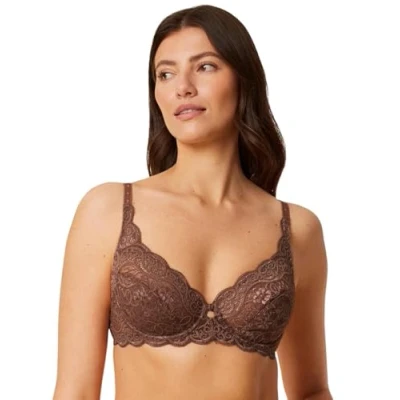Image of Triumph Women&#039;s Amourette 300 W X Bra, Cocoa Sugar, 32E