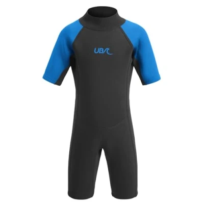 Image of Kids Sharptooth Short Length Wetsuit WS1259 Blue 11 12 Years