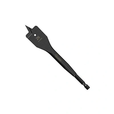 Image of 1 x SabreCut SCRIW26_1 26mm 152mm Impact Rated Flat Wood Spade Bit Compatible with Bosch Dewalt Makita Milwaukee and Many Others