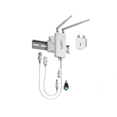 Image of Vonets VAP11S Industrial Mini WiFi Bridge/Wireless Repeater/WiFi Router/WiFi to Wired Converter 2.4GHz with 2 RJ45 Ethernet Ports Is A Great Companion For Electronic Scales, PLCs, DVRs