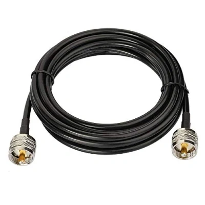 Image of Superbat UHF PL259 RG58 Cable 2m Male to CB Digital Radio 50ohm Low Loss Coaxial for CB&amp;Ham Radio, Antenna Analyzer, Dummy Load, SWR meter etc.