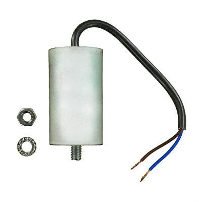 Image of Paxanpax Universal Capacitor with 18 cm Cable Connectors, 12.5 MFD, 450 V AC