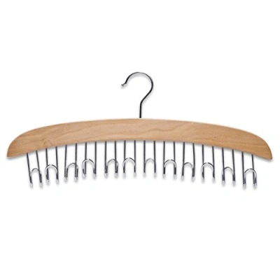 Image of Zeller 17116 43 x 18 6 cm Belt Holder Beech/Chrome