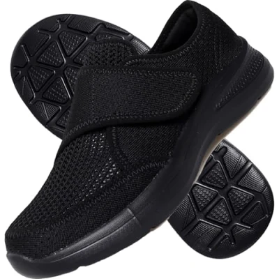 Image of Diabetic Shoes for Women with Swollen Feet Arthritis Medical Slippers in The Feet,Black,3 UK