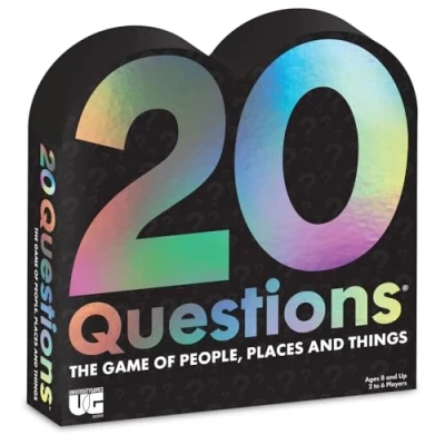 Image of University Games 20 Questions Board Game, Black