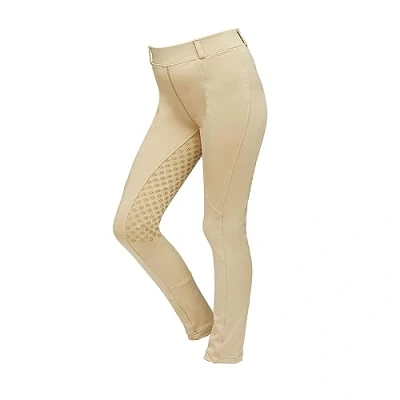 Image of Dublin Performance Cool It Gel Riding Tights, Beige, Ladies 16/34&quot;