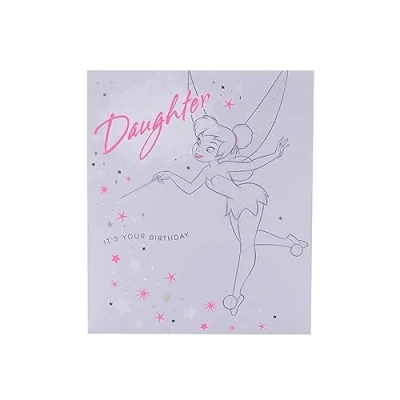 Image of Disney Birthday Card for Daughter Tinker Bell Design