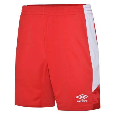 Image of Umbro Childrens Unisex Childrens/Kids Vier Shorts (Vermillion/White) Multicolour Size 7 8Y