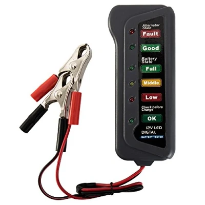 Image of Littleduckling Car Battery Tester 6 LED Indicators Digital 12V Multi Functions Alternator for Motorbike