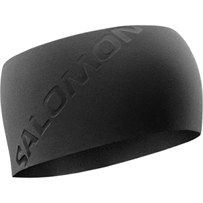 Image of Salomon RS PRO Headband Unisex Ear warmers, Size: One Size, Deep black/shiny black