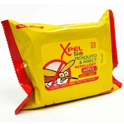 Image of Xpel Kids Mosquito &amp; Insect Repellent Wipes for 25