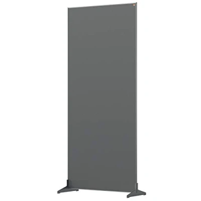 Image of Nobo Free Standing Screen Divider, Felt Surface, 1.8 m High, Impression Pro, 800 x 1800 mm, Grey, 1915522