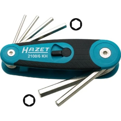 Image of 003589039900DC, W003589039900 Angled Screwdriver Set HAZET 2100/6KH Chrome Vanadium Steel 6