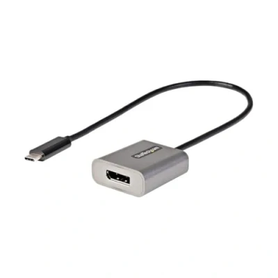 Image of StarTech.com USB C to DisplayPort Adapter, 8K/4K 60Hz 1.4 Dongle, Type DP Monitor Video Converter, Works w/TB3 12&quot; Attached Cable, Upgraded Version of CDP2DP (CDP2DPEC)