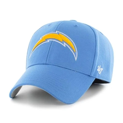 Image of 47 NFL Los Angeles Chargers MVP Unisex Baseball Cap, Adjustable Hook &amp; Loop Strap, Team Logo, Colour Blue Raz
