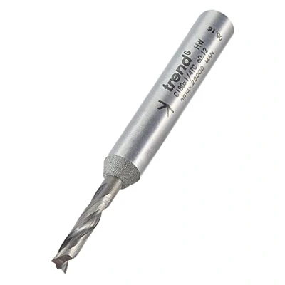 Image of Trend CraftPro Dowel Drill Router Cutter Bit, 1/4 Inch Shank, 3mm Cut Diameter &amp; 14mm Length, Tungsten Carbide Tipped, C180X1/4TC