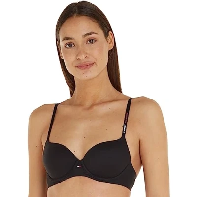 Image of Tommy Hilfiger DEMI BRA Underwired bra, Women&#039;s, Size: 34A, Black