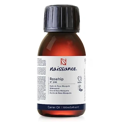 Image of Naissance Rosehip Seed Oil (No. 246) 100ml 100% Natural, Hydrating, Nourishing Moisturising Ideal For Skin, Face, Hair, Body Vegan, Hexan Free, No GMO