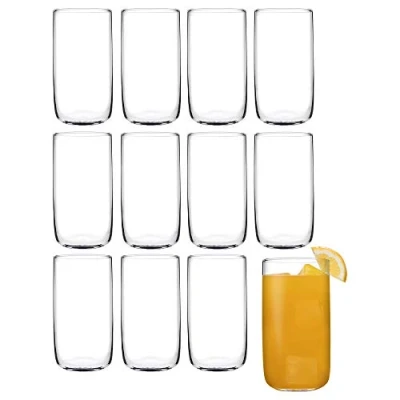 Image of Iconic Highball Classic 360ml Drinking Glasses Water Dining Tumbler (12)