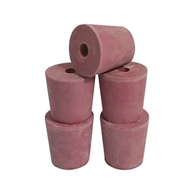 Image of Home Brew &amp; Winemaking Solid or Bored Bungs (Cork Rubber) to Fit Standard 1 Gallon Demijohn DIAH (6 x Rubber Bung 1gal Bored)