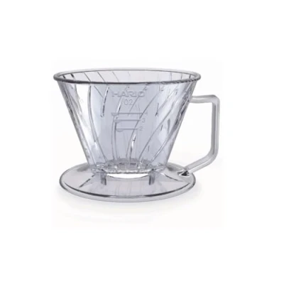 Image of Hario Pegasus Flat Bottom Dripper, Size 02, Clear