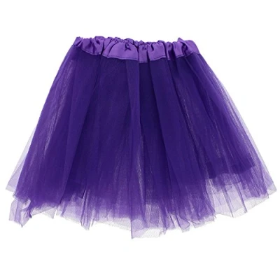 Image of Zac&#039;s Alter Ego Lady Girls Women Cadbury Purple Tutu Skirt Fancy Dress Party Hen Fairy Princess Halloween
