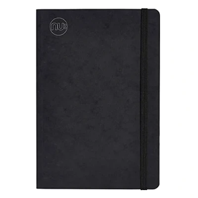 Image of Nu Notebooks Craze Cloud Range A5 Journal Supplies Stationery Ruled Notepad Black 160 Pages