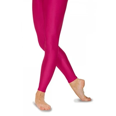 Image of Roch Valley Footless Nylon/Lycra Tights Age 9 10 Raspberry