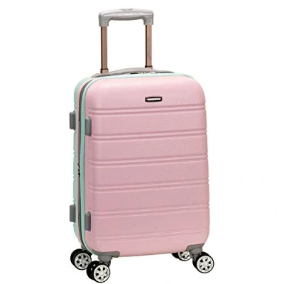 Image of Rockland Melbourne Expandable Hard Case, Mint, Carry On 20&quot;, Hardside Spinning Wheel Luggage