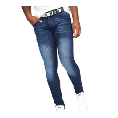Image of Crosshatch Mens Essentials Barbeck Classic Slim Fit Jeans(Barbeck/Dark Wash W38/30L)