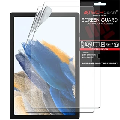 Image of TECHGEAR 2 Pack Galaxy Tab A8 10.5&quot; Screen Protectors (SM X200 / SM X205), Ultra CLEAR Protector Guard Cover Designed for Samsung 2022