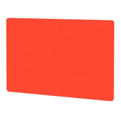 Image of Air Screen for B2B Desk 1400x800mm Bespoke Tabasco Orange Fabric