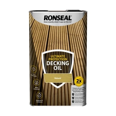 Image of Ronseal Ultimate Protection Decking Oil Natural 5L