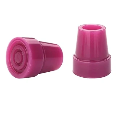 Image of 2Pcs: 19mm 3/4&quot; Replacement Rubber Ferrules, Tips or Feet for Walking Sticks &amp; Canes Purple by Lifeswonderful