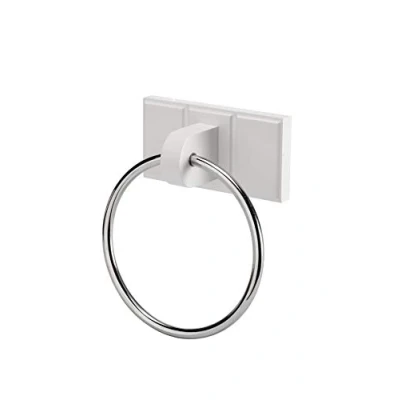 Image of Croydex WA991522 Towel Ring, Pine, White, One Size