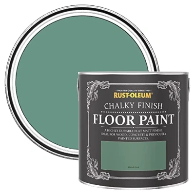 Image of Rust Oleum Green Scratch Resistant Floor Paint in Matt Finish Wanderlust 2.5L