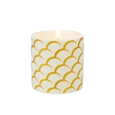 Image of Fired Earth by Wax Lyrical Small Candle White Tea &amp; Pomegranate