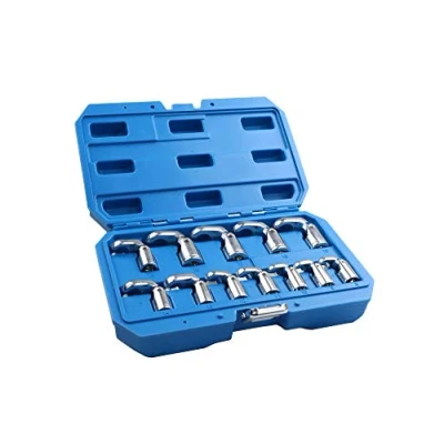 Image of Toolzone 12 Piece 3/8&quot; 8 19mm Flex Crows Foot Wrench Set